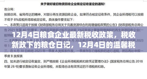 12月4日粮食企业新税收政策下的温馨税缘与粮仓日记