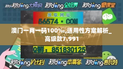 澳门一肖一码100‰,适用性方案解析_高级款7.991