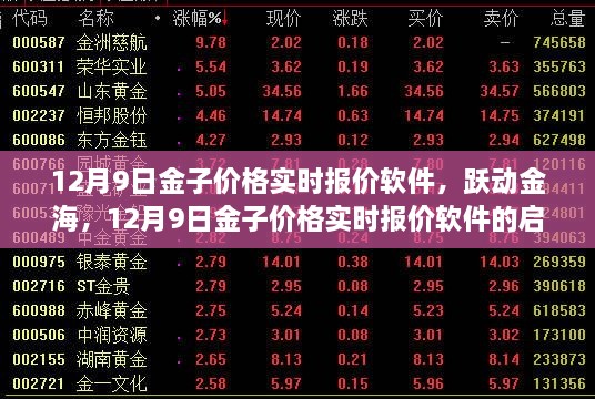 跃动金海，黄金实时报价软件的启示与自我超越之旅（12月9日版）