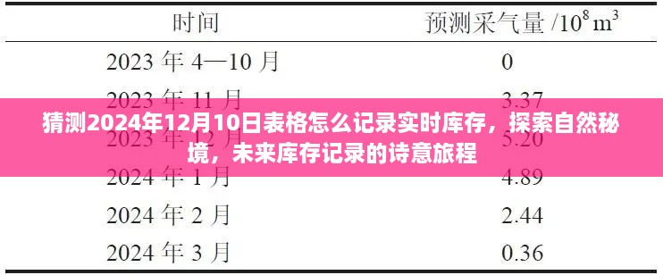 未来库存记录的诗意旅程，探索自然秘境，预测与记录2024年实时库存表格猜想