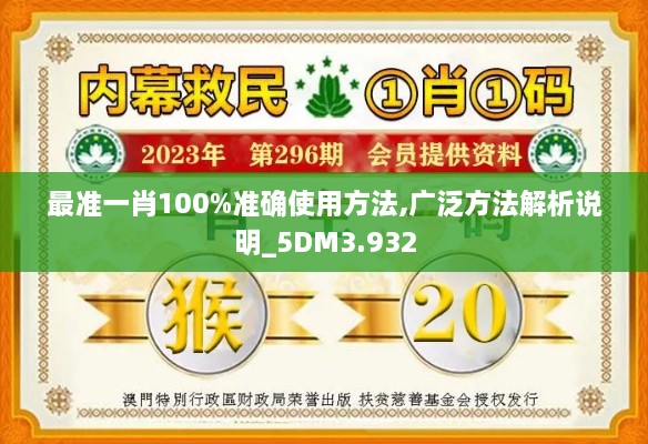 最准一肖100%准确使用方法,广泛方法解析说明_5DM3.932