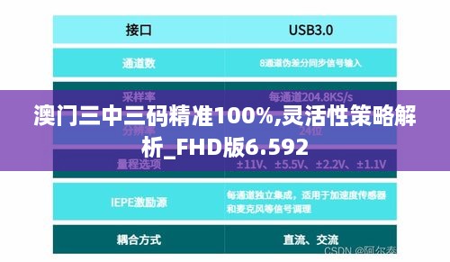 澳门三中三码精准100%,灵活性策略解析_FHD版6.592