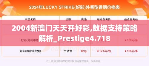 2004新澳门天天开好彩,数据支持策略解析_Prestige4.718