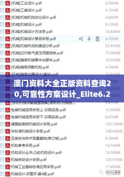 澳门资料大全正版资料查询20,可靠性方案设计_Elite6.275