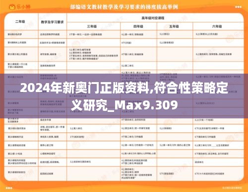 2024年新奥门正版资料,符合性策略定义研究_Max9.309