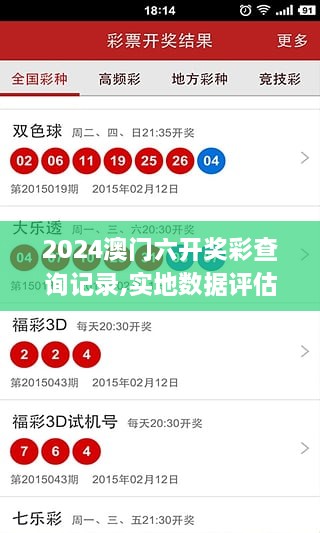 2024澳门六开奖彩查询记录,实地数据评估方案_网页版110.502