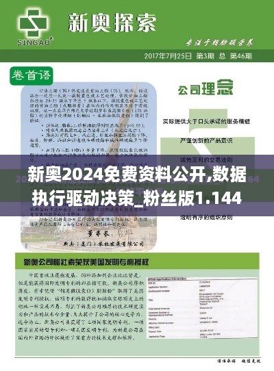 新奥2024免费资料公开,数据执行驱动决策_粉丝版1.144