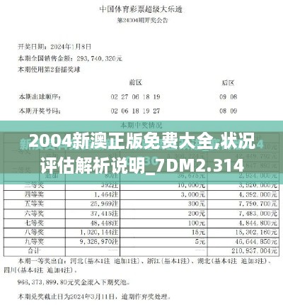 2004新澳正版免费大全,状况评估解析说明_7DM2.314