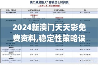 2024新澳门天天彩免费资料,稳定性策略设计_移动版6.692