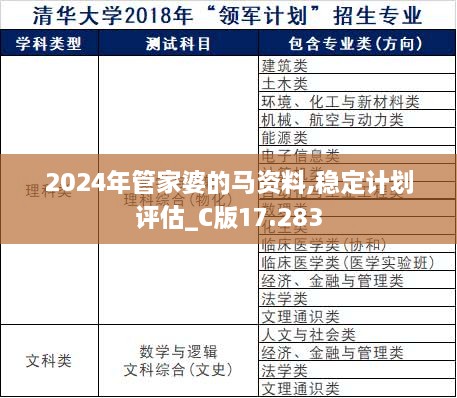 2024年管家婆的马资料,稳定计划评估_C版17.283