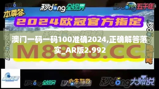 澳门一码一码100准确2024,正确解答落实_AR版2.992