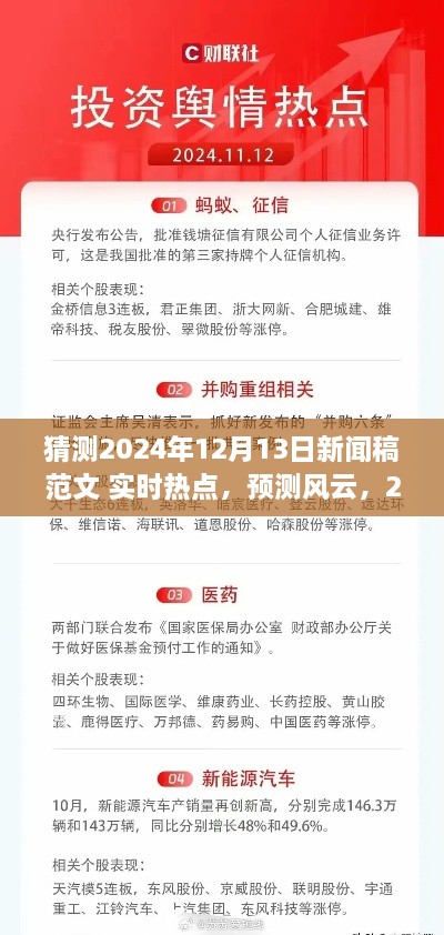 建议，风云展望，预测即将到来的2024年12月13日新闻热点实时报道。