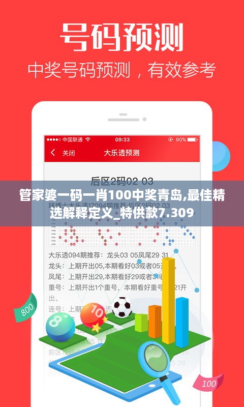 管家婆一码一肖100中奖青岛,最佳精选解释定义_特供款7.309