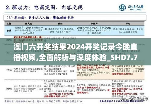 澳门六开奖结果2024开奖记录今晚直播视频,全面解析与深度体验_SHD7.723