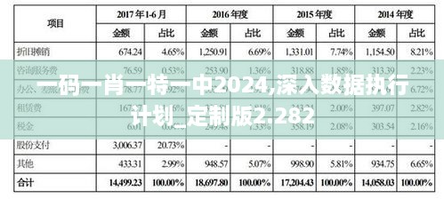 一码一肖一特一中2024,深入数据执行计划_定制版2.282