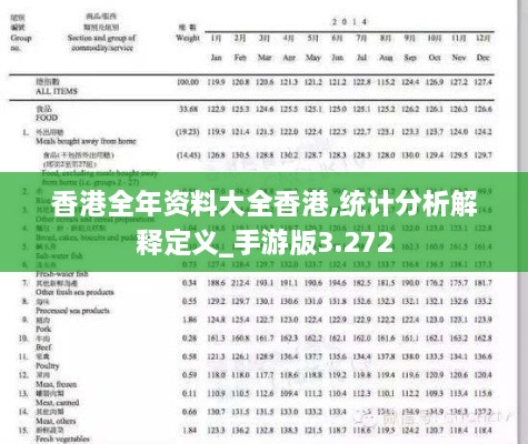 香港全年资料大全香港,统计分析解释定义_手游版3.272