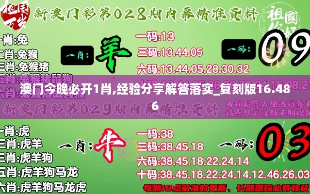 澳门今晚必开1肖,经验分享解答落实_复刻版16.486