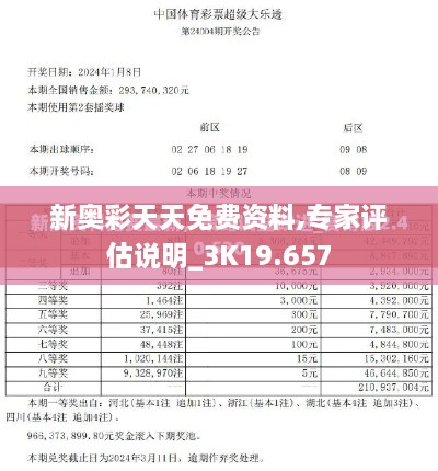 新奥彩天天免费资料,专家评估说明_3K19.657