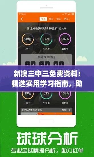 新澳三中三免费资料：精选实用学习指南，助你高效提升学术成绩