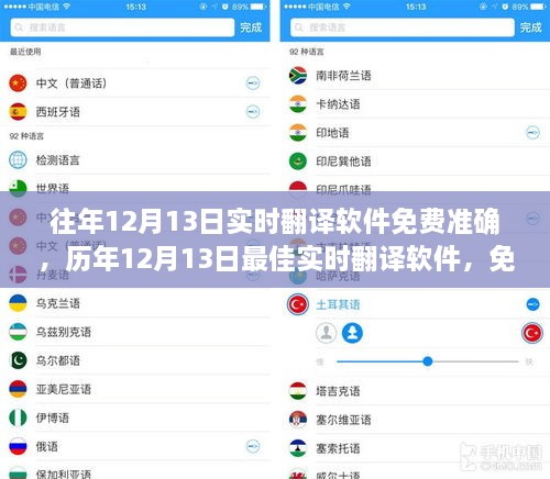 历年最佳实时翻译软件，免费准确的语言助手之选，历年12月13日实时翻译软件推荐