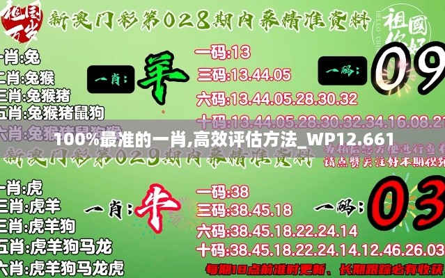 100%最准的一肖,高效评估方法_WP12.661