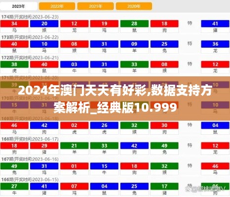 2024年澳门天天有好彩,数据支持方案解析_经典版10.999