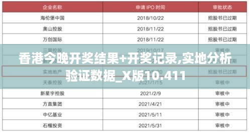 香港今晚开奖结果+开奖记录,实地分析验证数据_X版10.411