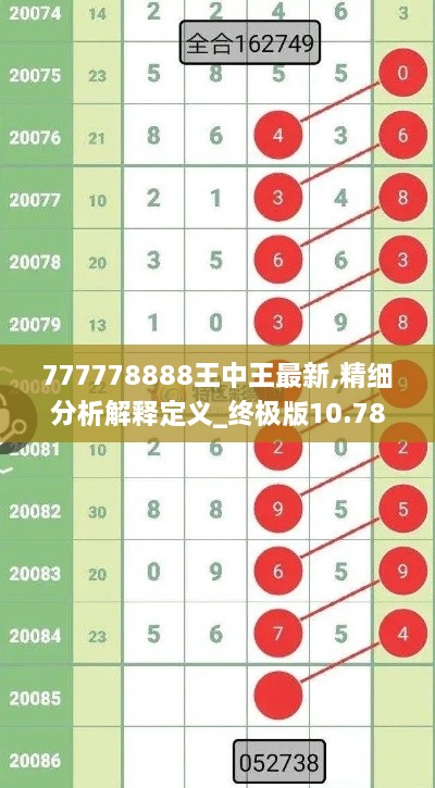 777778888王中王最新,精细分析解释定义_终极版10.787