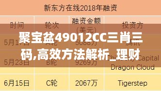 聚宝盆49012CC三肖三码,高效方法解析_理财版10.349