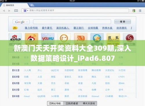 新澳门天天开奖资料大全309期,深入数据策略设计_iPad6.807