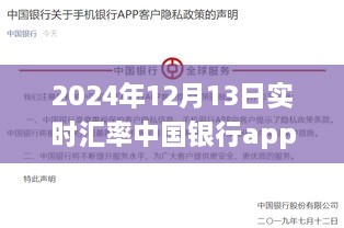 中国银行APP实时汇率功能深度评测与体验报告，2024年12月13日汇率实时更新体验及评测报告