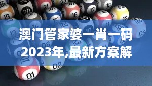 澳门管家婆一肖一码2023年,最新方案解析_限量版2.570