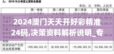 2024澳门天天开好彩精准24码,决策资料解析说明_专业版10.332