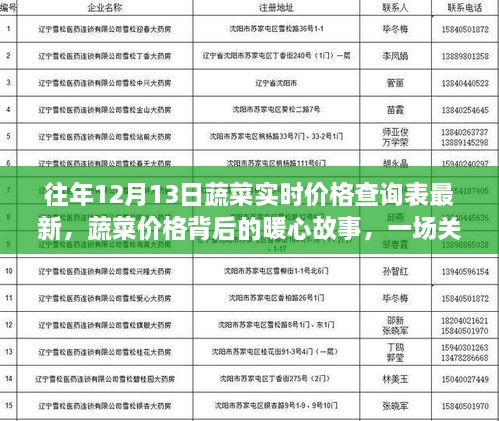 往年12月13日蔬菜实时价格背后的暖心故事与友情陪伴之旅