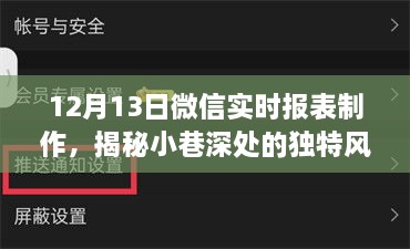 揭秘小巷深处的独特风味，特色小店的微信实时报表制作之旅揭秘日报表背后的故事