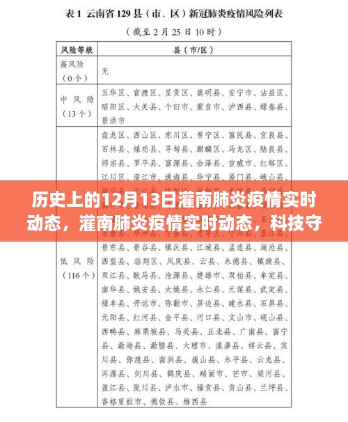 灌南肺炎疫情实时动态，科技守护下的透明防线与智能追踪力量在历史的见证下展开行动