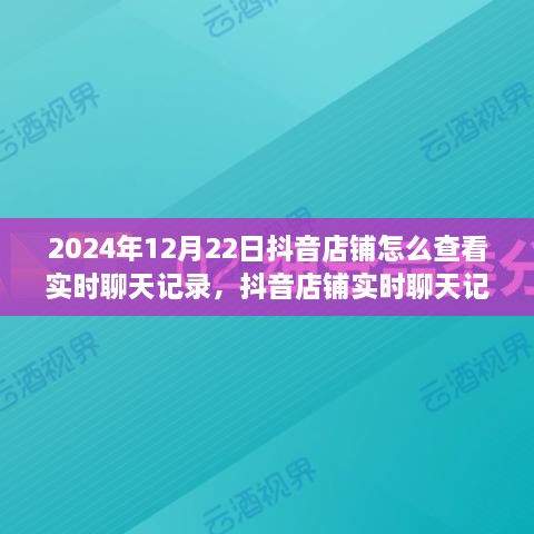 抖音店铺实时聊天记录查看功能全面评测（2024年最新版）