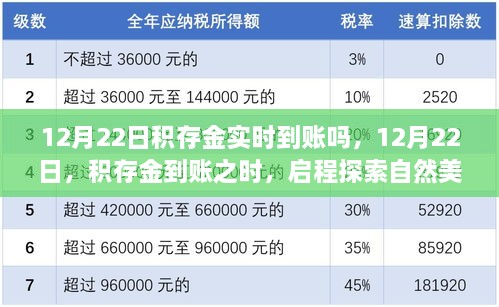 12月22日积存金到账探秘自然美景之旅