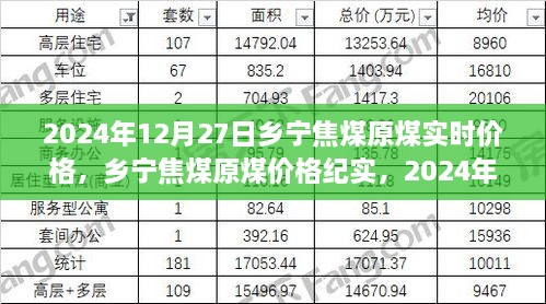 乡宁焦煤原煤实时价格纪实，2024年12月27日的波动与影响