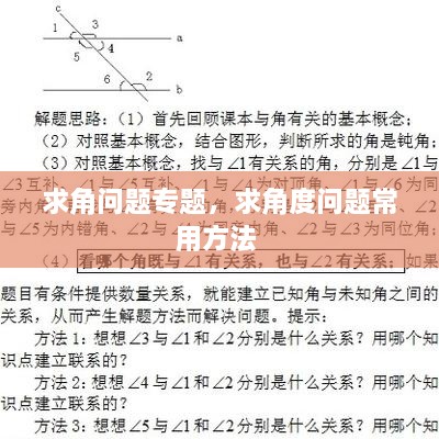 求角问题专题，求角度问题常用方法 