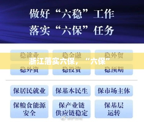 浙江落实六保，“六保” 