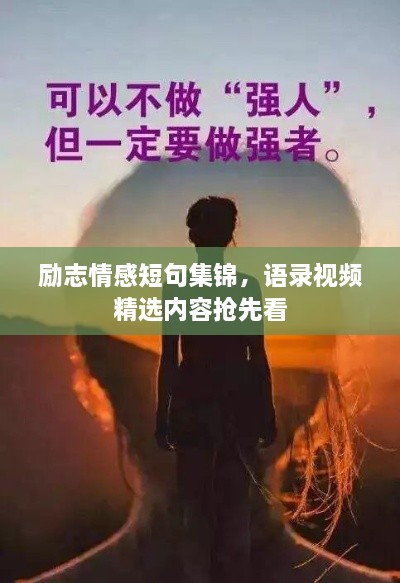 励志情感短句集锦，语录视频精选内容抢先看