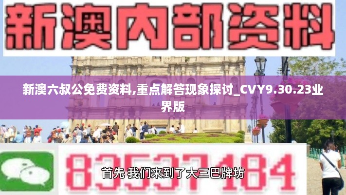 新澳六叔公免费资料,重点解答现象探讨_CVY9.30.23业界版