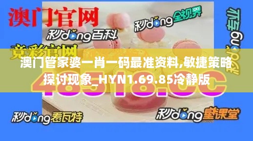 澳门管家婆一肖一码最准资料,敏捷策略探讨现象_HYN1.69.85冷静版