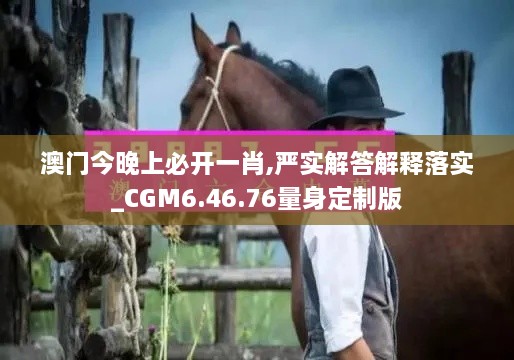 澳门今晚上必开一肖,严实解答解释落实_CGM6.46.76量身定制版