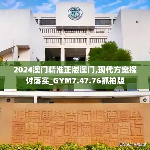 2024澳门精准正版澳门,现代方案探讨落实_GYM7.47.76抓拍版