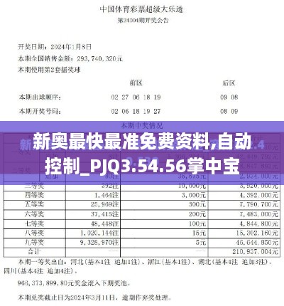 新奥最快最准免费资料,自动控制_PJQ3.54.56掌中宝