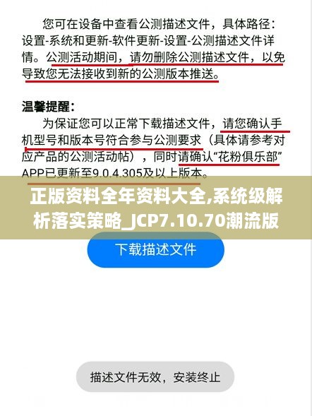 正版资料全年资料大全,系统级解析落实策略_JCP7.10.70潮流版