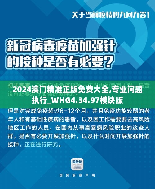 2024澳门精准正版免费大全,专业问题执行_WHG4.34.97模块版