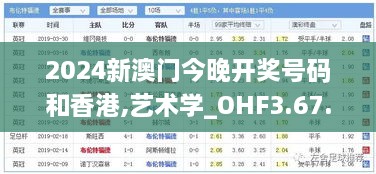 2024新澳门今晚开奖号码和香港,艺术学_OHF3.67.97深度版